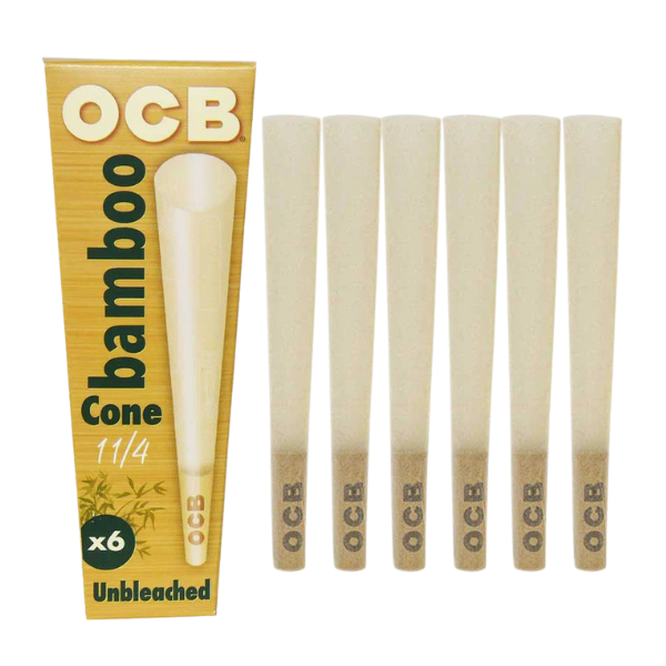 OCB Bamboo Cones / 1 1/4 6pk